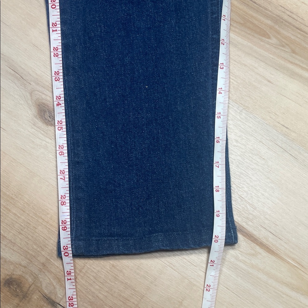 J Crew Billie Demi Boot Crop Jeans 27 High Rise Sailor Button Dark Wash - Picture 7 of 9